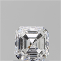 Natural Diamond 1.01 Carats, Asscher with  Cut, E Color, VVS2 Clarity and Certified by GIA