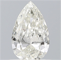 Natural Diamond 0.50 Carats, Pear with  Cut, H Color, IF Clarity and Certified by IGI
