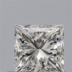Picture of Natural Diamond 0.52 Carats, Princess with  Cut, G Color, IF Clarity and Certified by GIA
