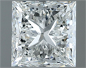 Natural Diamond 1.31 Carats, Princess with  Cut, H Color, VS2 Clarity and Certified by GIA