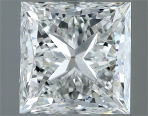 Picture of Natural Diamond 1.31 Carats, Princess with  Cut, H Color, VS2 Clarity and Certified by GIA