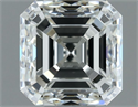 Natural Diamond 1.00 Carats, Asscher with  Cut, H Color, IF Clarity and Certified by IGI
