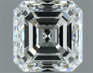 Picture of Natural Diamond 1.00 Carats, Asscher with  Cut, H Color, IF Clarity and Certified by IGI