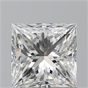 Natural Diamond 0.91 Carats, Princess with  Cut, G Color, SI1 Clarity and Certified by GIA