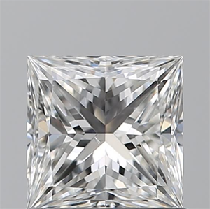 Picture of Natural Diamond 0.91 Carats, Princess with  Cut, G Color, SI1 Clarity and Certified by GIA