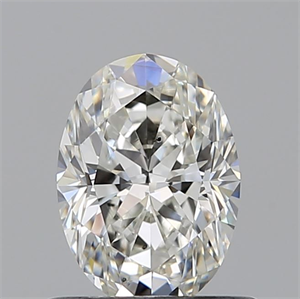 Foto Diamante Natural 0.61 quilates, Ovalado , Color H, claridad SI1 y certificado GIA de