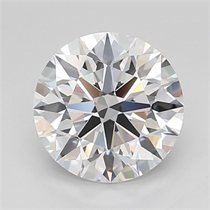 Picture of Lab Grown Diamond 3.56 Carats, Round with Ideal Cut, D Color, VVS1 Clarity and Certified by IGI