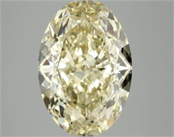 Picture of Lab Grown Diamond 5.06 Carats, Oval with  Cut, Fancy Intense Yellow Color, VS1 Clarity and Certified by IGI