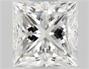 Natural Diamond 0.51 Carats, Princess with  Cut, F Color, VVS1 Clarity and Certified by GIA