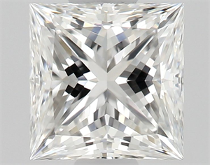 Picture of Natural Diamond 0.51 Carats, Princess with  Cut, F Color, VVS1 Clarity and Certified by GIA