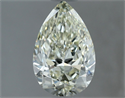 Natural Diamond 1.20 Carats, Pear with  Cut, K Color, VS2 Clarity and Certified by IGI