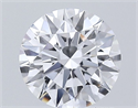 Lab Grown Diamond 1.11 Carats, Round with Ideal Cut, D Color, VVS1 Clarity and Certified by IGI