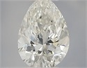 Natural Diamond 0.40 Carats, Pear with  Cut, H Color, VS1 Clarity and Certified by IGI