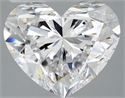 Natural Diamond 3.11 Carats, Heart with  Cut, D Color, VS2 Clarity and Certified by GIA