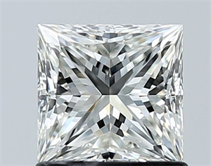 Picture of Natural Diamond 1.01 Carats, Princess with  Cut, H Color, VVS1 Clarity and Certified by GIA