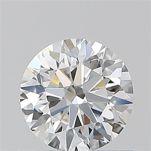 Picture of Natural Diamond 0.72 Carats, Round with Excellent Cut, F Color, IF Clarity and Certified by GIA