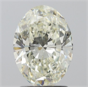 Natural Diamond 1.71 Carats, Oval with  Cut, K Color, IF Clarity and Certified by IGI