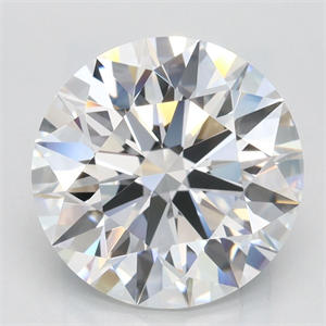 Picture of Lab Grown Diamond 3.50 Carats, Round with Excellent Cut, D Color, IF Clarity and Certified by GIA