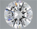 Lab Grown Diamond 6.04 Carats, Round with Excellent Cut, E Color, VVS1 Clarity and Certified by IGI