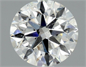 Natural Diamond 1.32 Carats, Round with Excellent Cut, H Color, SI2 Clarity and Certified by GIA