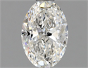 Natural Diamond 0.90 Carats, Oval with  Cut, F Color, SI2 Clarity and Certified by GIA