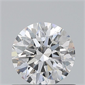 Natural Diamond 0.70 Carats, Round with Excellent Cut, E Color, VVS2 Clarity and Certified by GIA
