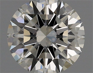 Picture of Natural Diamond 0.53 Carats, Round with Excellent Cut, I Color, VS1 Clarity and Certified by GIA