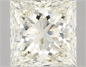 Natural Diamond 3.05 Carats, Princess with  Cut, K Color, VVS2 Clarity and Certified by IGI