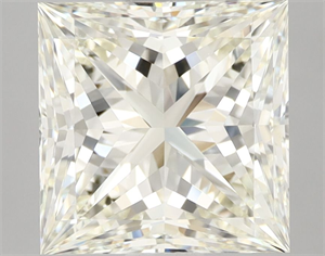 Picture of Natural Diamond 3.05 Carats, Princess with  Cut, K Color, VVS2 Clarity and Certified by IGI
