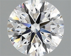 Picture of Lab Grown Diamond 2.00 Carats, Round with Excellent Cut, D Color, VVS2 Clarity and Certified by IGI