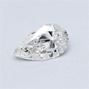 Picture of Natural Diamond 0.41 Carats, Pear with  Cut, F Color, SI1 Clarity and Certified by GIA
