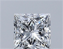 Natural Diamond 0.51 Carats, Princess with  Cut, E Color, VS2 Clarity and Certified by GIA
