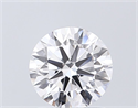 Lab Grown Diamond 1.01 Carats, Round with Ideal Cut, D Color, VVS2 Clarity and Certified by IGI