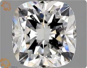 Picture of Natural Diamond 3.06 Carats, Cushion with  Cut, F Color, SI2 Clarity and Certified by GIA