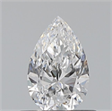 Diamante Natural 0.50 quilates, De pera , Color D, claridad VS2 y certificado GIA