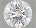 Natural Diamond 0.70 Carats, Round with Excellent Cut, F Color, SI1 Clarity and Certified by GIA