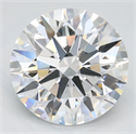 Lab Grown Diamond 3.00 Carats, Round with Ideal Cut, D Color, IF Clarity and Certified by IGI