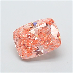 Picture of Lab Grown Diamond 2.07 Carats, CUSHION MODIFIED with  Cut, Fancy Intense Pink Color, VS1 Clarity and Certified by IGI