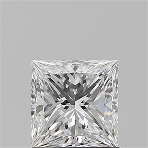 Picture of Natural Diamond 0.96 Carats, Princess with  Cut, D Color, VS1 Clarity and Certified by GIA