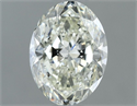 Natural Diamond 0.81 Carats, Oval with  Cut, J Color, SI1 Clarity and Certified by IGI