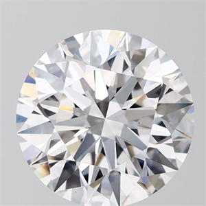 Picture of Lab Grown Diamond 4.04 Carats, Round with Ideal Cut, D Color, VS1 Clarity and Certified by IGI