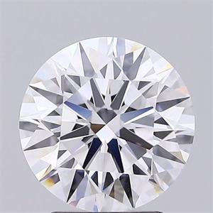 Picture of Lab Grown Diamond 2.77 Carats, Round with Excellent Cut, D Color, VS1 Clarity and Certified by GIA