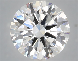 Picture of Lab Grown Diamond 4.09 Carats, Round with Excellent Cut, D Color, VVS2 Clarity and Certified by IGI