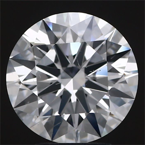 Picture of Lab Grown Diamond 3.37 Carats, Round with Ideal Cut, D Color, SI1 Clarity and Certified by IGI
