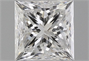 Natural Diamond 0.90 Carats, Princess with  Cut, F Color, VVS2 Clarity and Certified by GIA