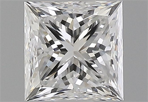 Picture of Natural Diamond 0.90 Carats, Princess with  Cut, F Color, VVS2 Clarity and Certified by GIA