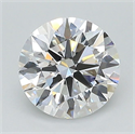 Lab Grown Diamond 1.32 Carats, Round with Ideal Cut, D Color, VS1 Clarity and Certified by IGI