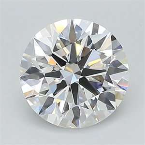 Picture of Lab Grown Diamond 1.32 Carats, Round with Ideal Cut, D Color, VS1 Clarity and Certified by IGI