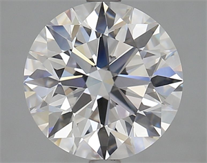 Picture of Lab Grown Diamond 2.45 Carats, Round with Ideal Cut, D Color, IF Clarity and Certified by IGI