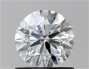 Natural Diamond 0.80 Carats, Round with Excellent Cut, H Color, SI2 Clarity and Certified by GIA